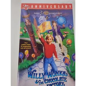 Willie Wonka & The Chocolate Factory VTG 1971 Film (25th Anniversary) VHS Movie